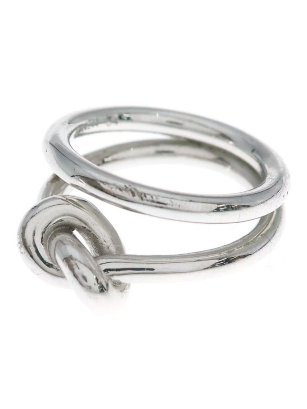 Celine Knot Double Ring Silver